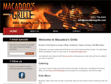 Tablet Screenshot of macadoosgrille.com